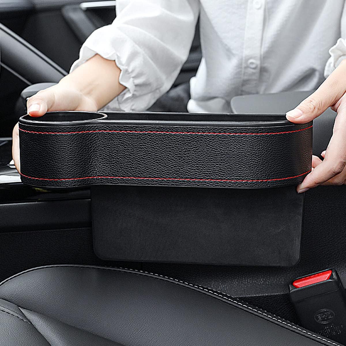 Organizator Auto Premium pentru Spațiul dintre Scaune – Practic și Elegant